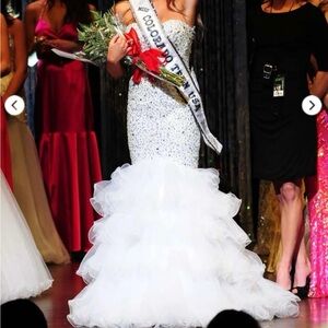 Sherri Hill Strapless Mermaid Dress